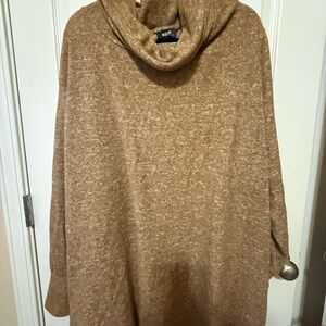 Maeve Cowl Neck Tan/Cedar Sweater